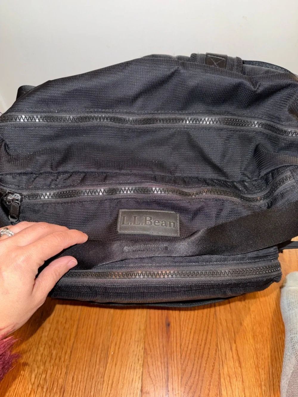 L.L. Bean Black Large Diaper Backpack - Must have!